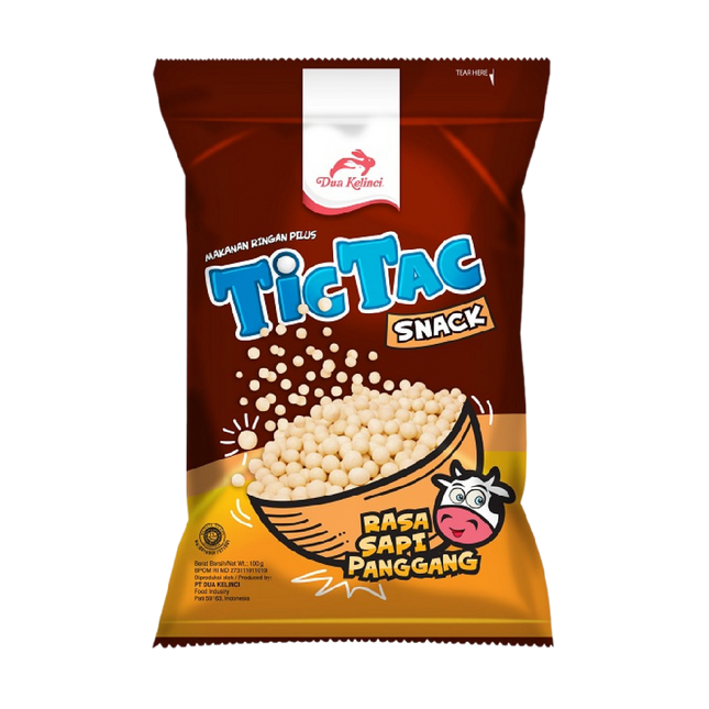 TIC TAC Cassava Snack - Grilled Beef 80g (Case 50)