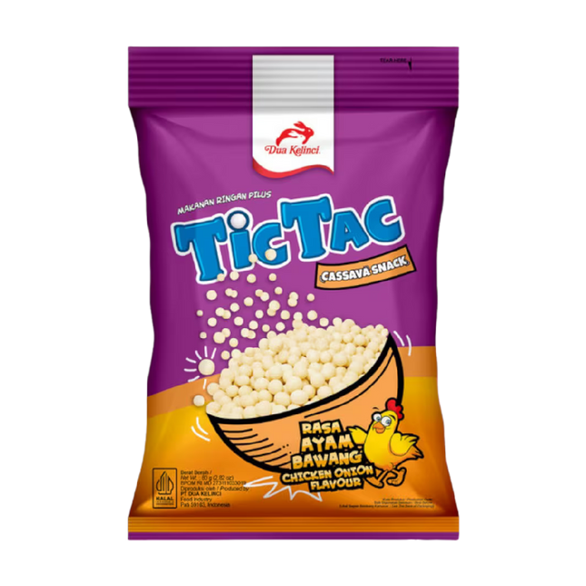 TIC TAC Cassava Snack - Chicken Onion 80g (Case 50)