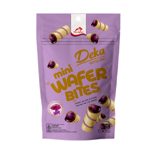 DEKA Mini Wafer Bites Ube 72g (Case 24)