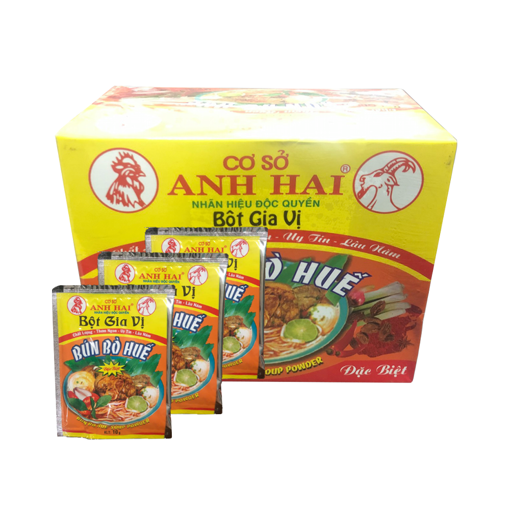 Anh Hai Bun Bo Hue Soup Powder 10g (Case 600)