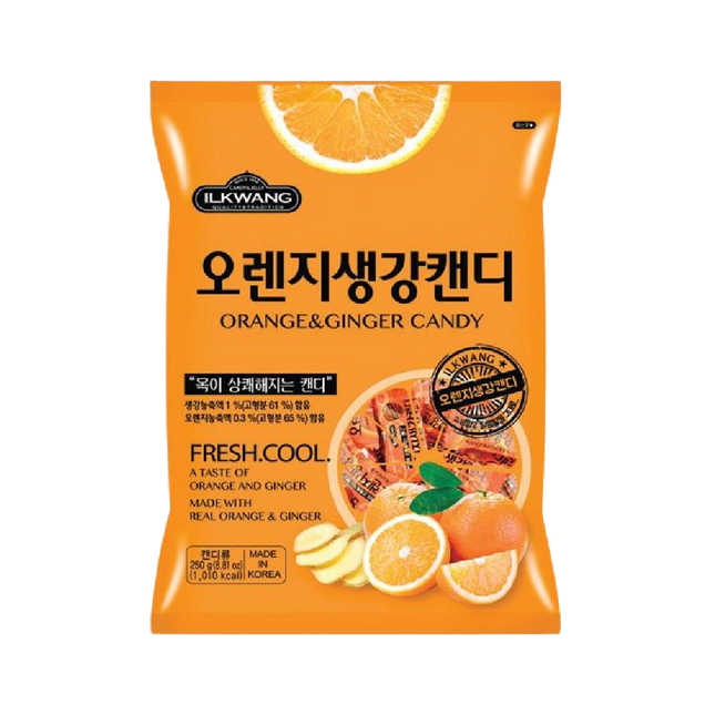 ILGWANG Orange Ginger Candy 250g - Longdan Official