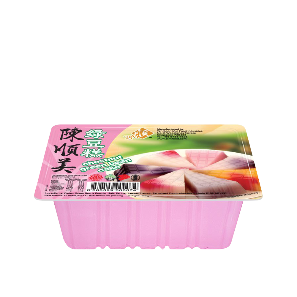 TAN SOON MUI Chestnut Green Bean Cake 300g (Case 30)