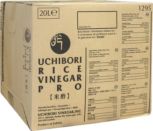 UCHIBORI Sushisu Seasoned Rice Vinegar - Amakuchi 20L (Unit)