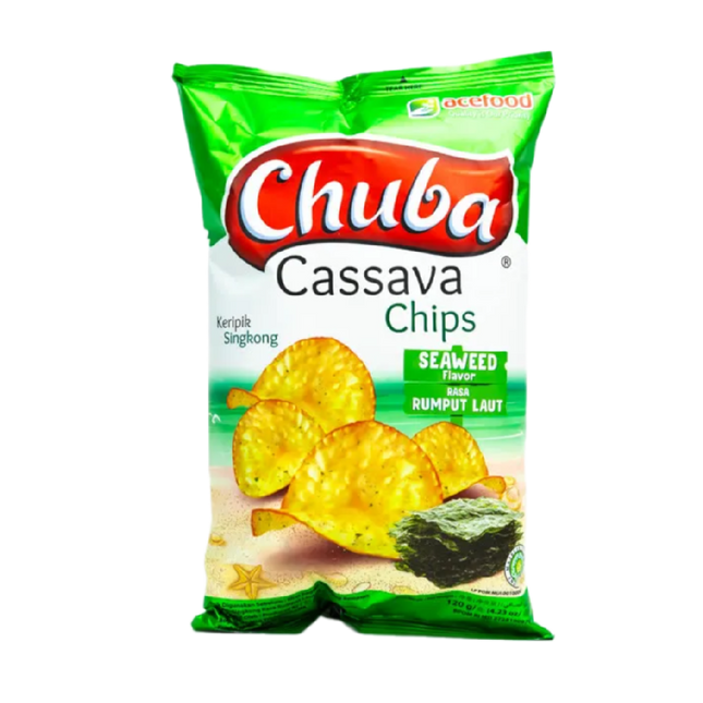 CHUBA Caasava Chips Seaweed Flavour 120g (Case 16)