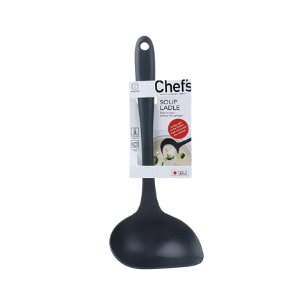 KOKUBO Chef's Soup Ladle - Black (Case 120)