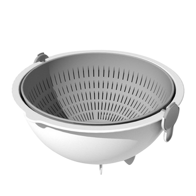 KOKUBO Spin Wheel Colander Large - Grey (Case 60)