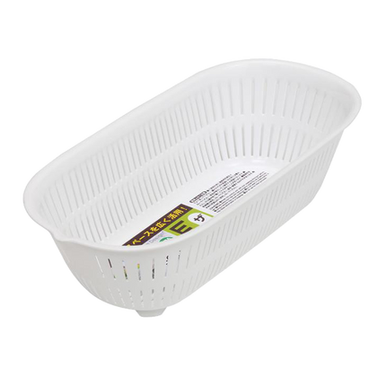 KOKUBO Oval Colander - White (Case 120)