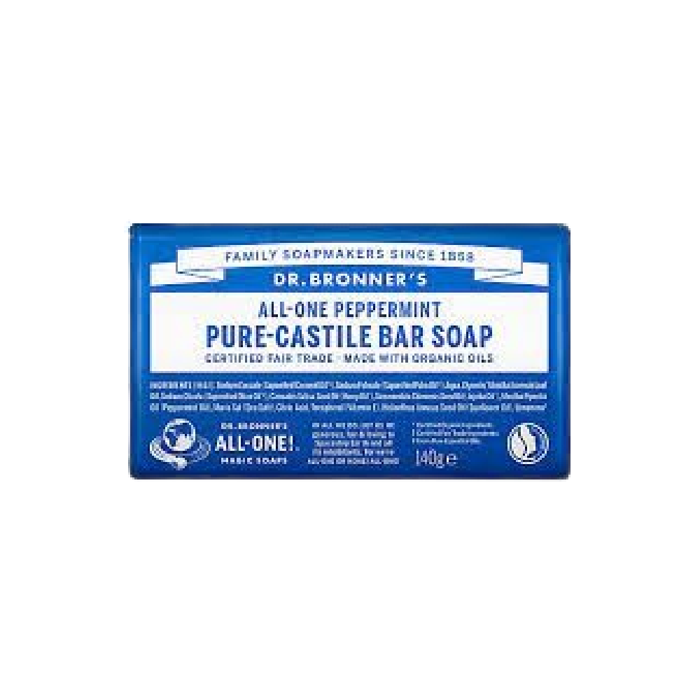 DR.BRONNER'S Peppermint Pure-Castile Bar Soap 140g - Longdan Official