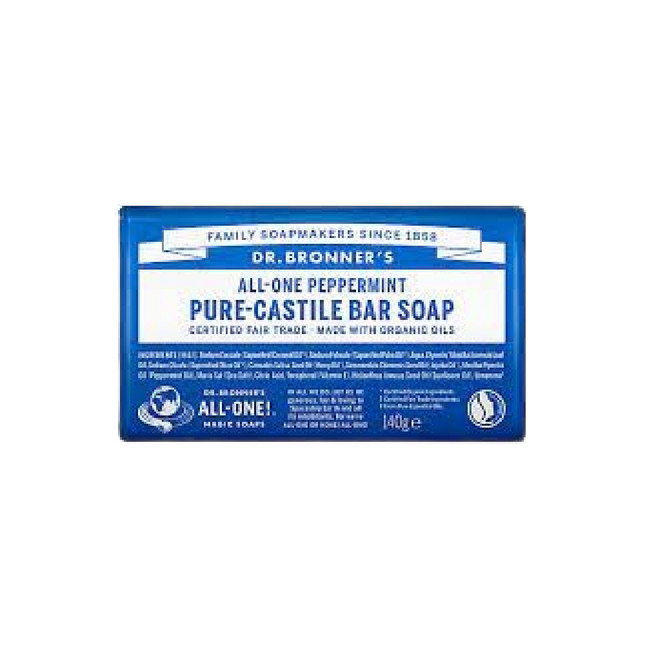 DR.BRONNER'S Peppermint Pure-Castile Bar Soap 140g - Longdan Official