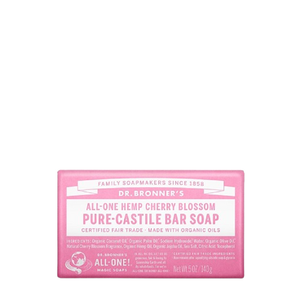 DR.BRONNER'S Cherry Blossom Pure-Castile Bar Soap 140g - Longdan Official