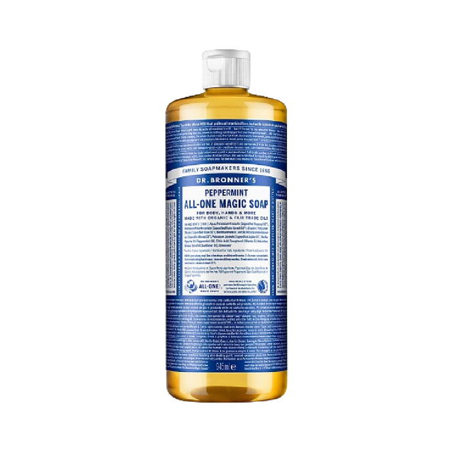DR.BRONNER'S Peppermint Pure-Castile All Magic (18 in1) Liquid Soap 945ml - Longdan Official