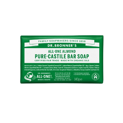 DR.BRONNER'S All-one Almond Pure-Castile Bar Soap 140g - Longdan Official