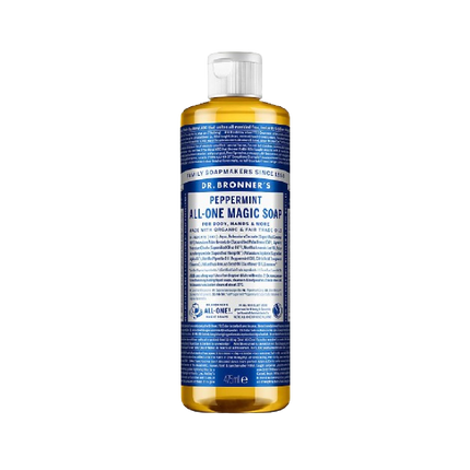 DR.BRONNER'S Peppermint Pure-Castile All Magic (18 in1) Liquid Soap 475ml - Longdan Official