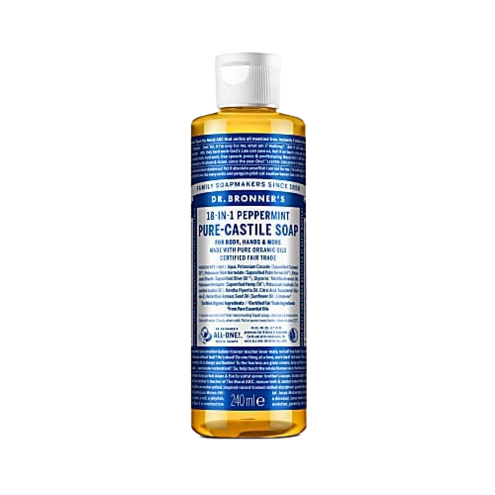 DR.BRONNER'S Peppermint Pure-Castile All Magic (18 in1) Liquid Soap 240ml - Longdan Official