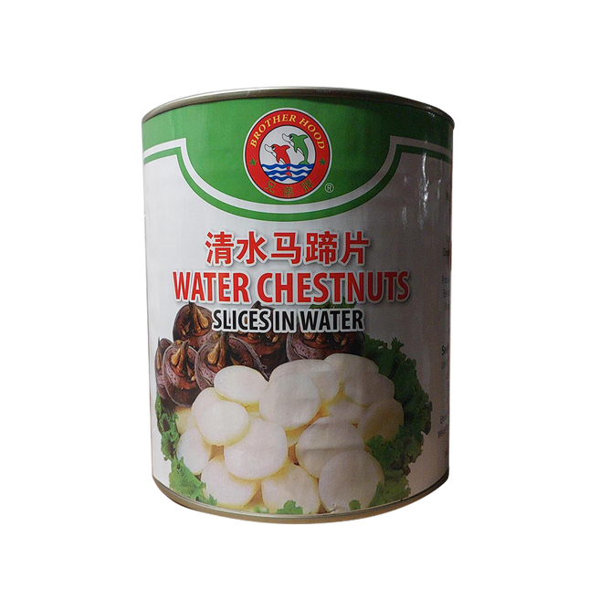 BROTHERHOOD Water Chestnuts Sliced in Water 2950g (Case 6)