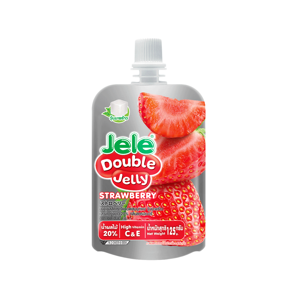 JELE Double Jelly - Strawberry (3pcs) 375ml (Case 12)