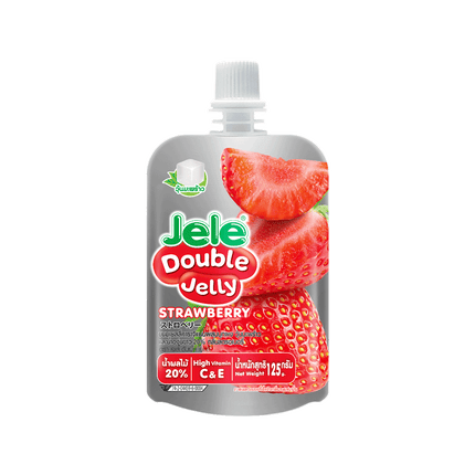 JELE Double Jelly - Strawberry (3pcs) 375ml (Case 12)