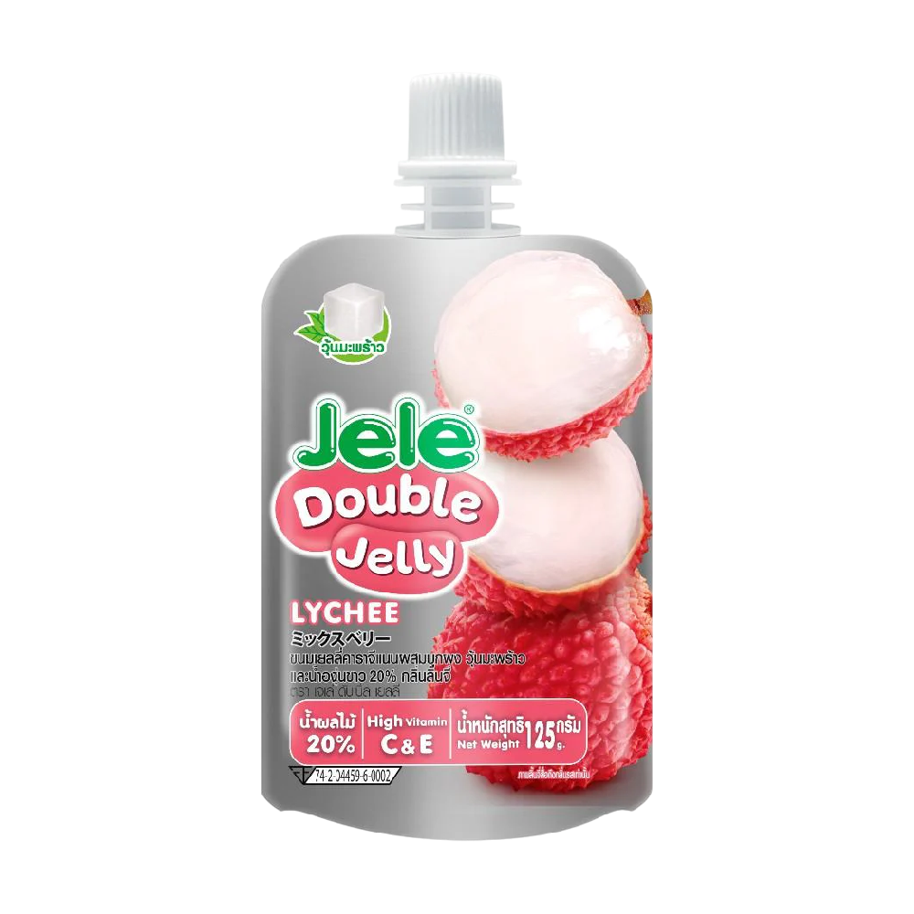JELE Double Jelly - Lychee (3pcs) 375ml (Case 36)