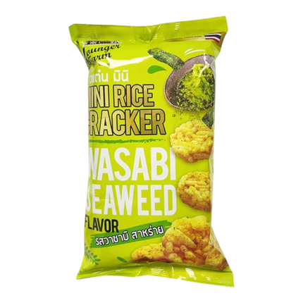 YOUNGER FARM Mini Rice Cracker (Wasabi Seaweed Flavour) 60g (Case 12)