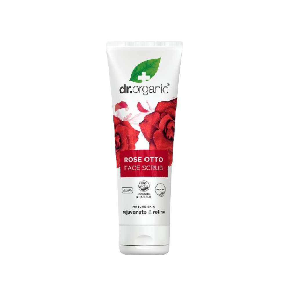 DR ORGANIC Rose Face Scrub 125ML (Case 6)