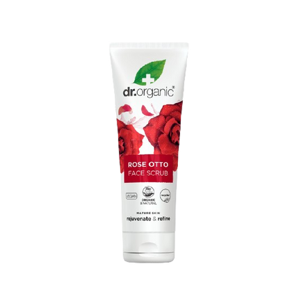 DR ORGANIC Rose Face Scrub 125ML (Case 6)