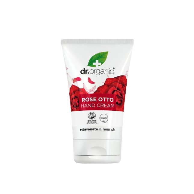 DR ORGANIC Rose Hand & Nail Cream 125ML (Case 6)