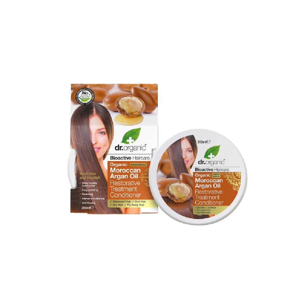 DR ORGANIC Moroccan Argan Hair Treatment Conditioner 200ML (Case 6)
