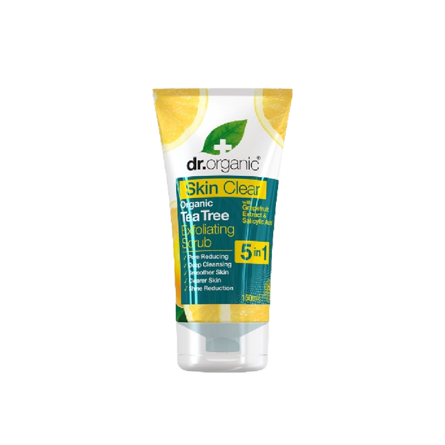 DR ORGANIC Skin Clear Exfoliating Scrub 150ML (Case 6)