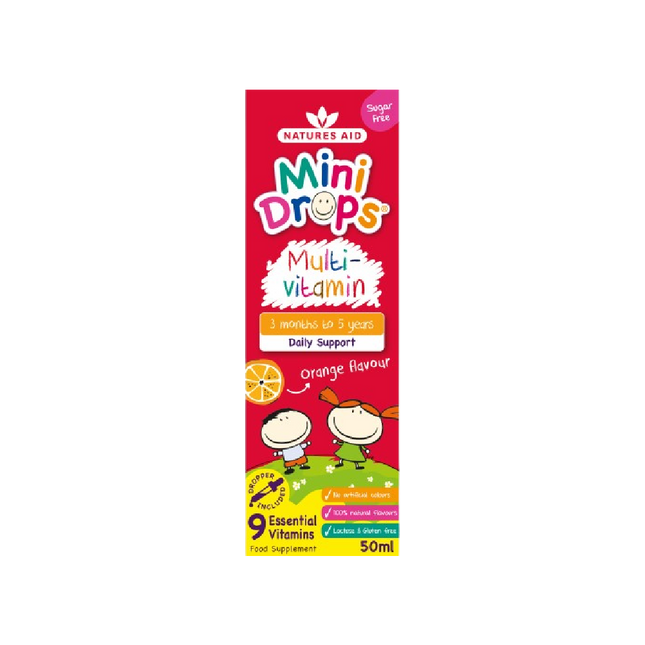 NATURES AID Mini Drops Multi Vitamin 50ML (Case 6)