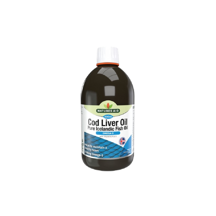 NATURES AID Cod Liver Oil Liquid 500ML (Case 6)