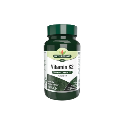 NATURES AID Vitamin K2 MenaQ7 30 Capsules (Case 10)