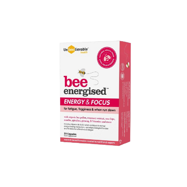 UNBEELIEVABLE HEALTH Bee Energised 20 Capsules (Case 3)