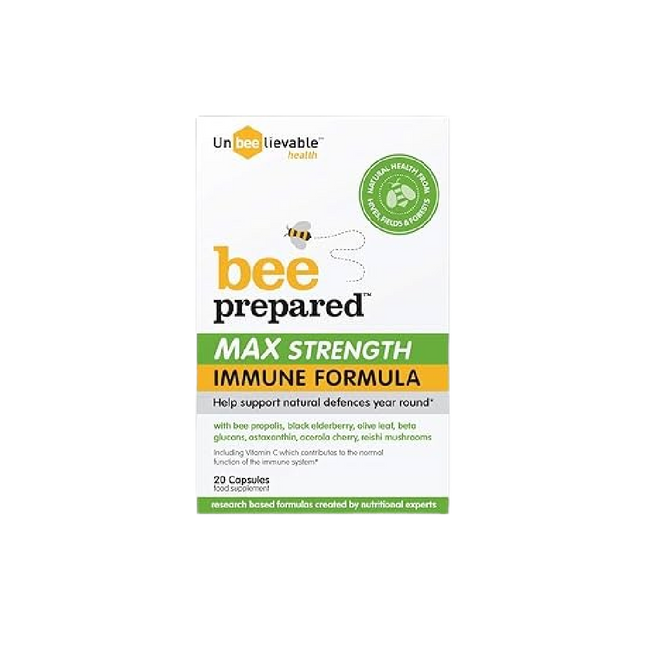 UNBEELIEVABLE HEALTH Bee Prep Immune Max Strength 20 Capsules (Case 3)
