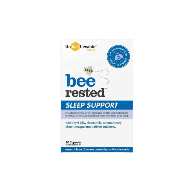 UNBEELIEVABLE HEALTH Bee Rested 20 Capsules (Case 3)