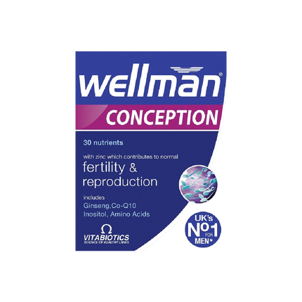 VITABIOTICS Wellman Conception 30 Tablets (Case 4)