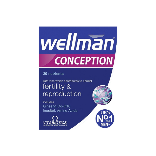 VITABIOTICS Wellman Conception 30 Tablets (Case 4)