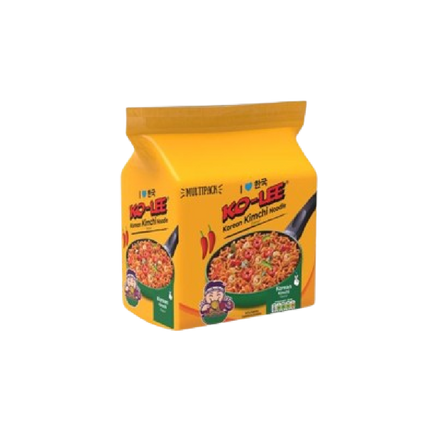 KO LEE Korean Noodles - Kimchi Flavor (4 packs) 280g (Case 6)