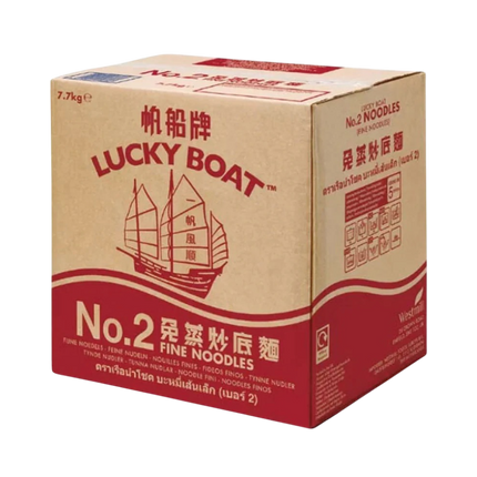 LUCKY BOAT No.2 Extra Fine Noodle 7.7kg (Case 1)