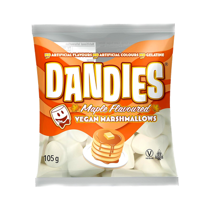 DANDIES Vegan Marshmallows Maple 105g (Case 20)