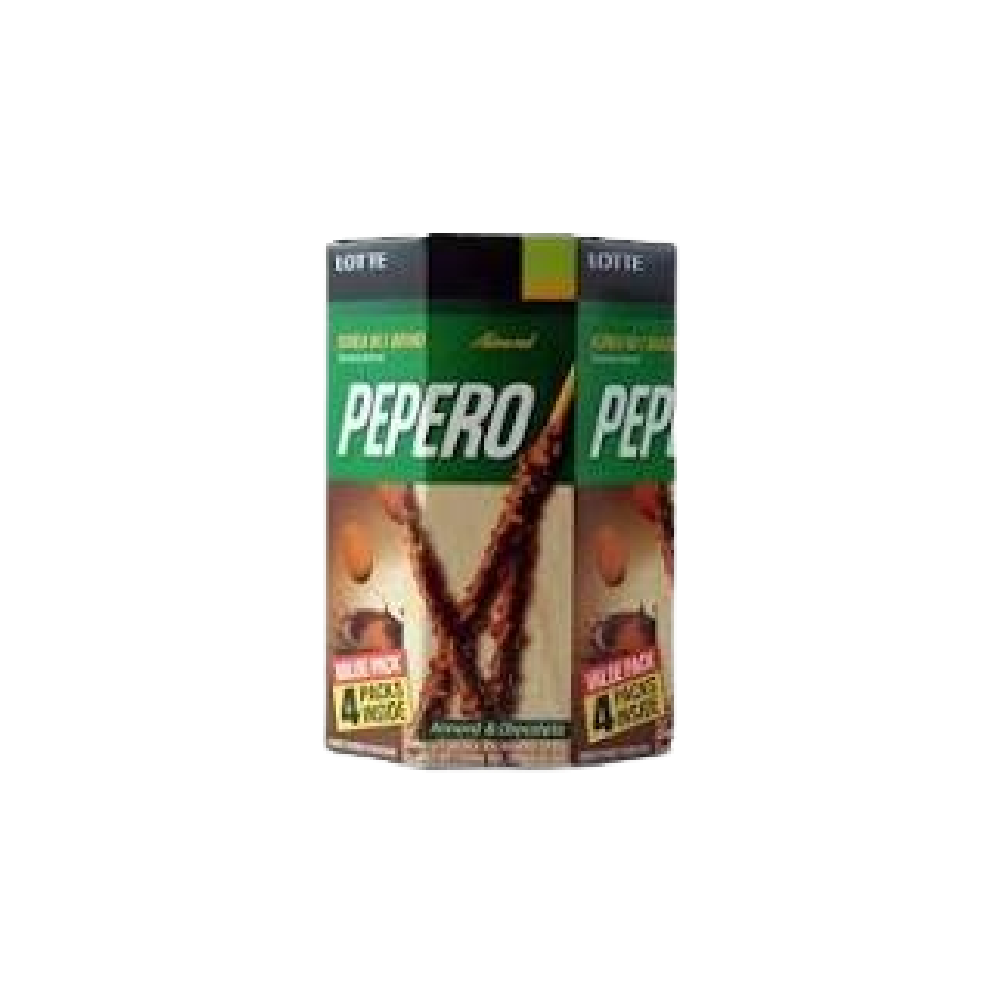 LOTTE Pepero Box - Almond & Chocolate (32g*4) 128g (Case 9)