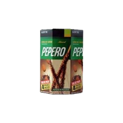 LOTTE Pepero Box - Almond & Chocolate (32g*4) 128g (Case 9)