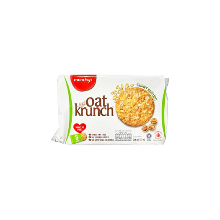 MUNCHY'S Oat Krunch Chunky Biscuit - Hazelnut Flavour (26g*8) 208g (Case 12)