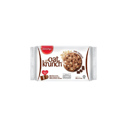 MUNCHY'S Oat Krunch Biscuit - Dark Chocolate Flavour (26g*8) 208g (Case 12)