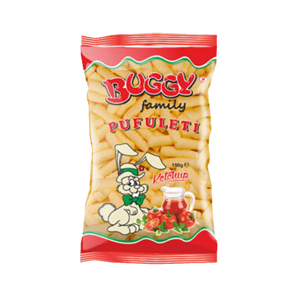 BUGGY FAMILY Ketchup Corn Flips 150g (Case 10)