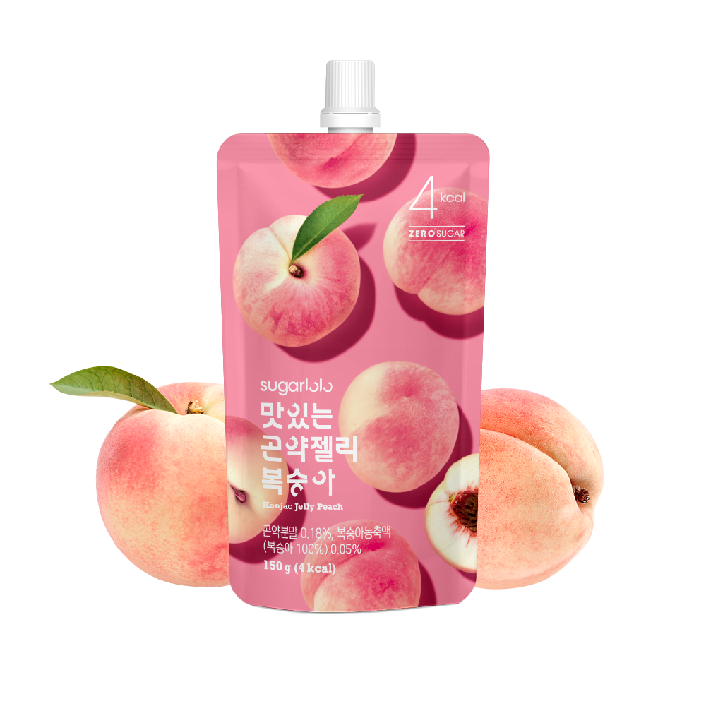 SUGARLOLO Konjac Jelly Peach 150g (Case 40)