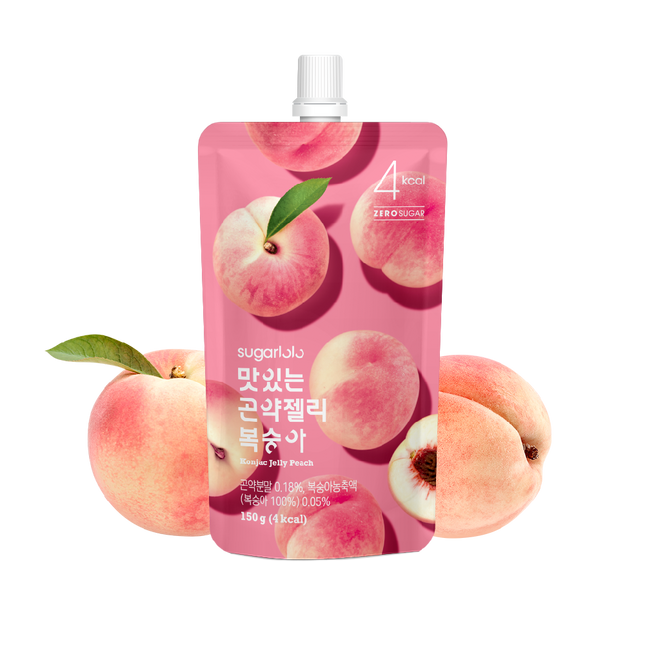 SUGARLOLO Konjac Jelly Peach 150g (Case 40)