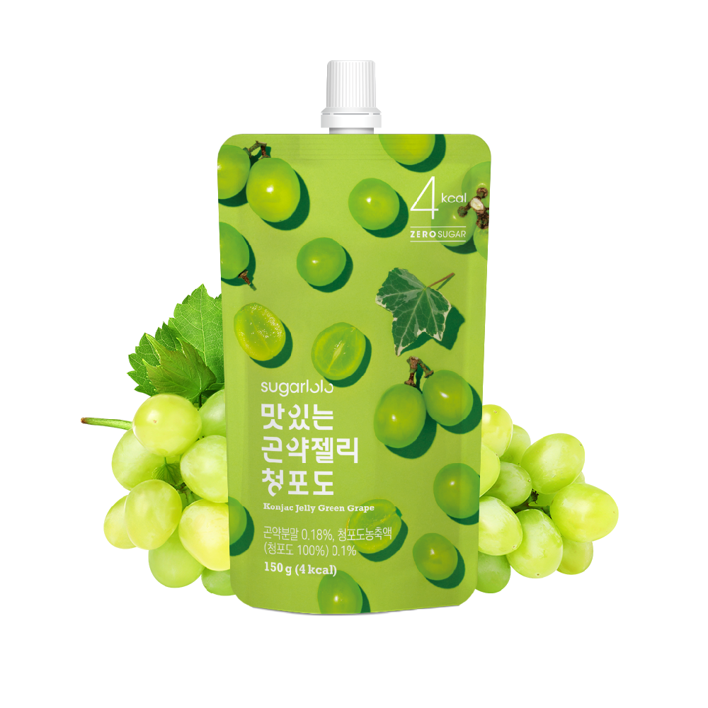 SUGARLOLO Konjac Jelly Green Grape 150g (Case 40)