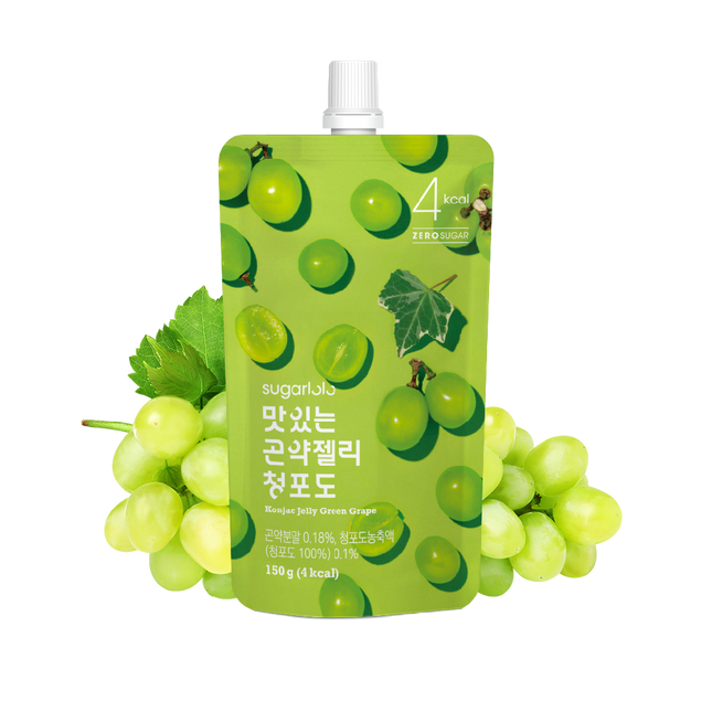SUGARLOLO Konjac Jelly Green Grape 150g (Case 40)