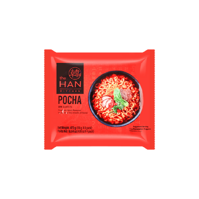 THEHAN Pocha Spicy Ramyun 118g (Case 32)