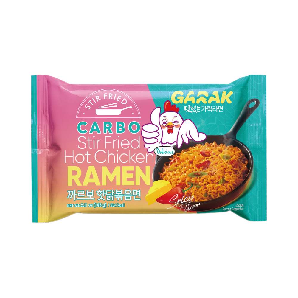 GARAK Carbonara Hot Chicken Stir-fry Ramen 145g (Case 40)